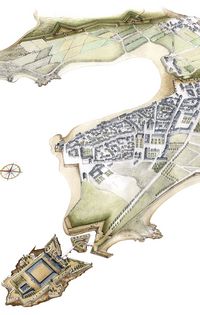 Restitution de la ville au XVIe siècle